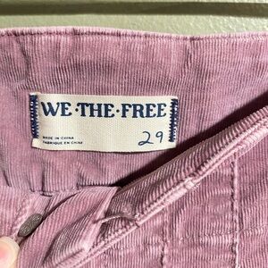 WE THE FREE Jayde Cord Lavender Flare Jeans. Size 29. NWT